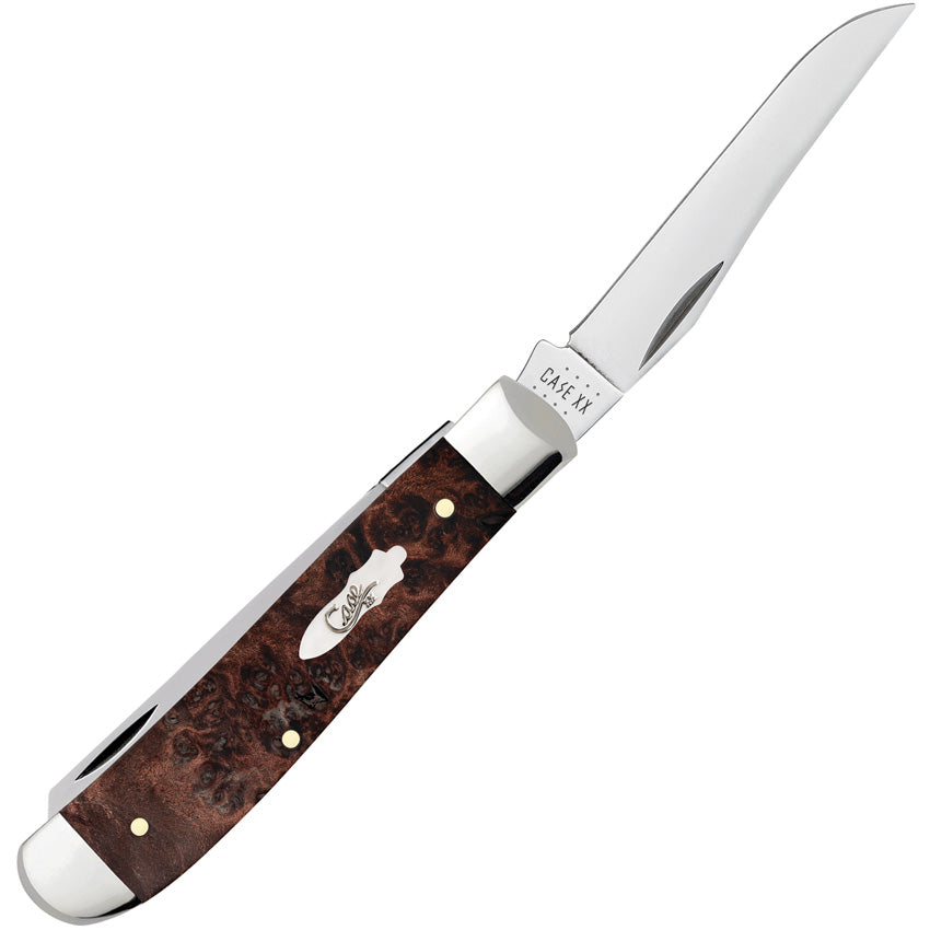 Case Cutlery Mini Trapper Burl Wood