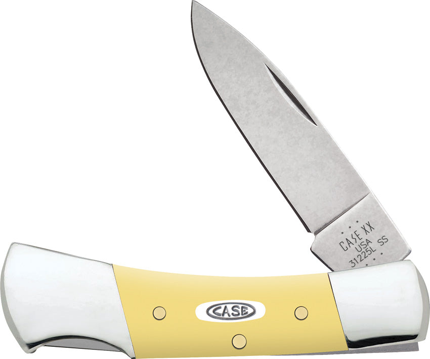 Case Cutlery Lockback Yellow Synthetic