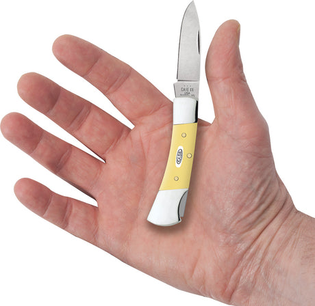 Case Cutlery Lockback Yellow Synthetic