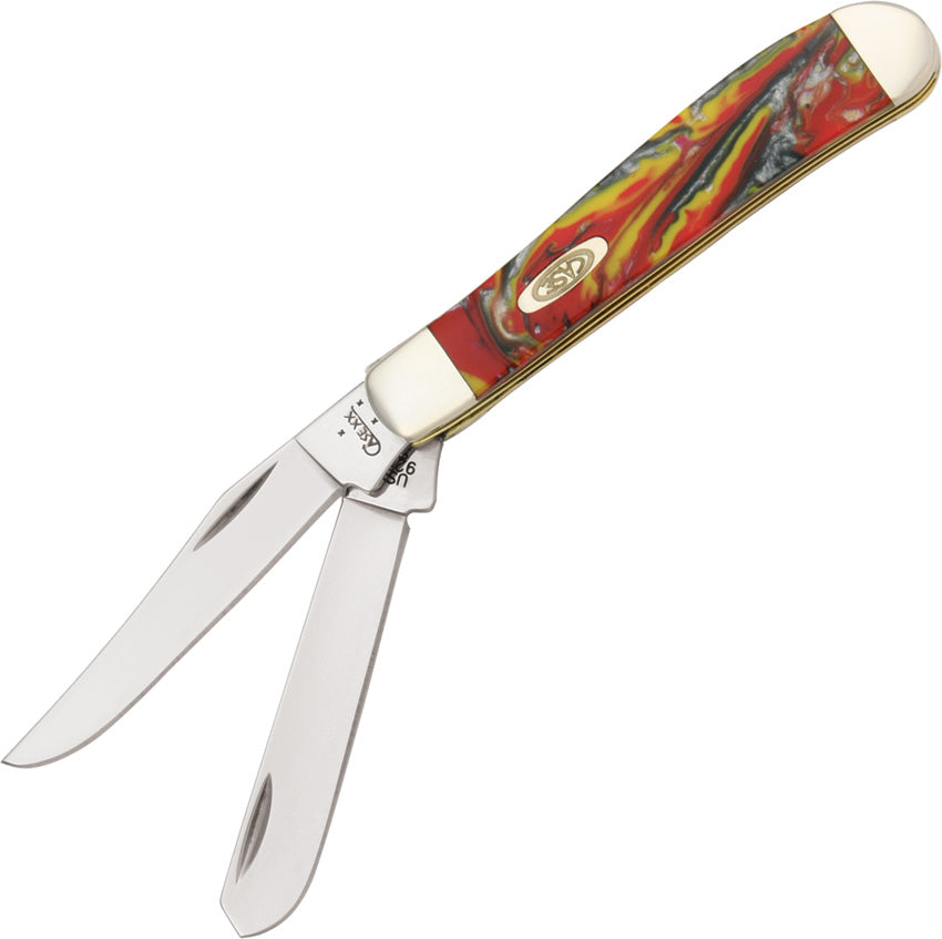 Case Cutlery Mini Trapper Fire In Box