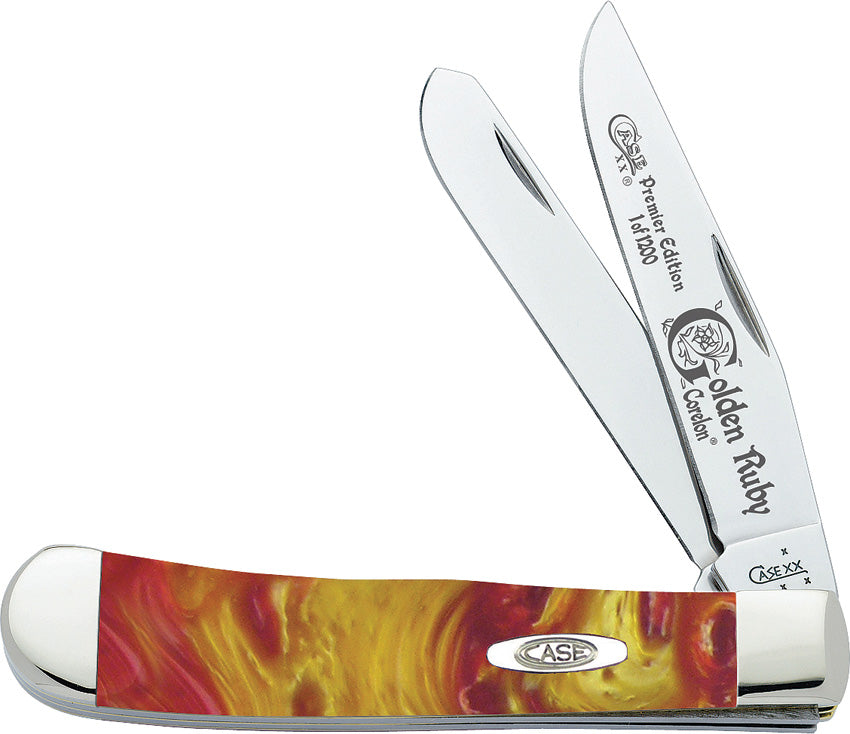 Case Cutlery Golden Ruby Trapper