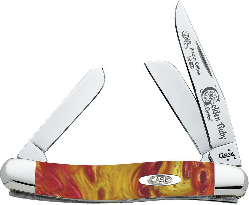 Case Cutlery Golden Ruby Stockman