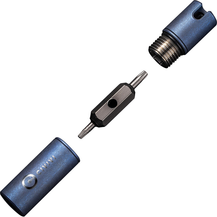 Civivi Key Bit Blue Titanium