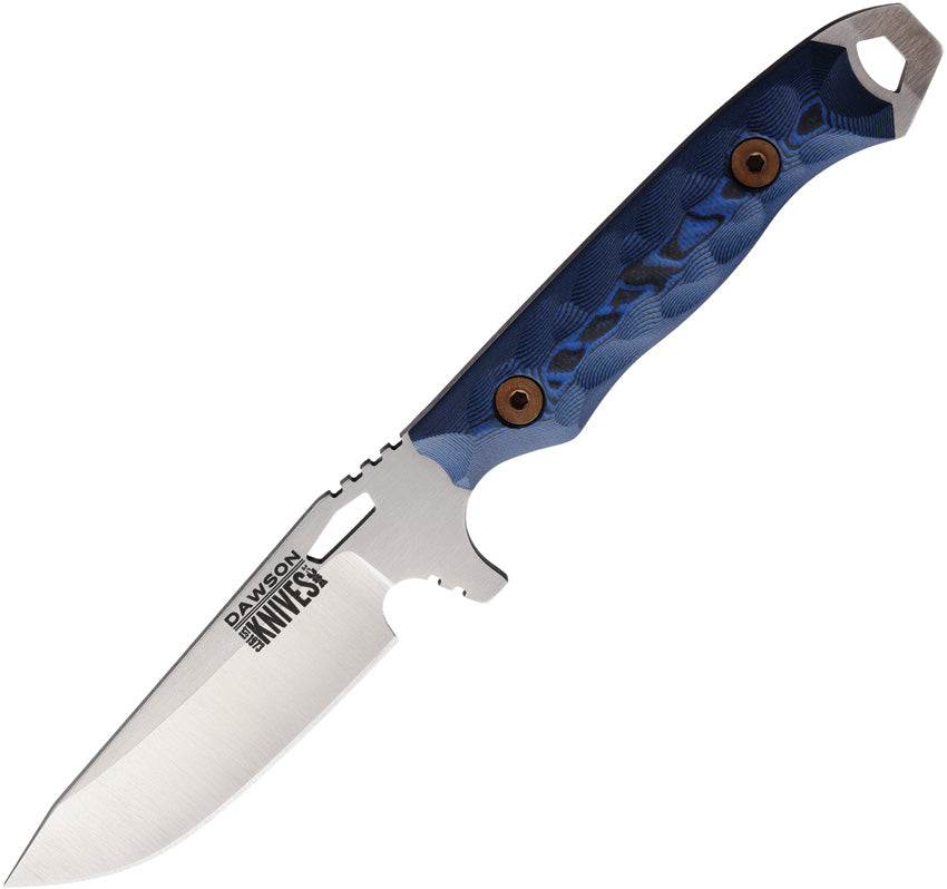 Dawson Knives Outcast Fixed Blade Blk/Blu