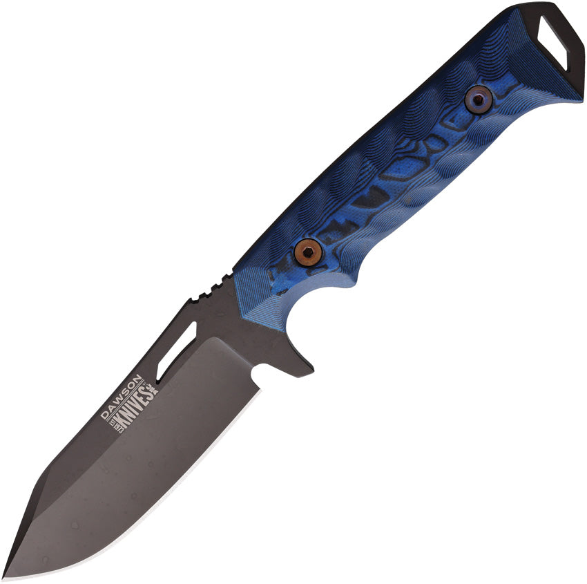 Dawson Knives Shepherd Fixed Blade Blk/Blu