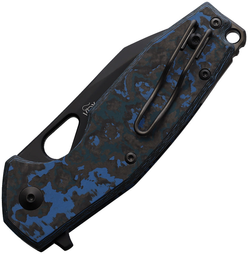 Fox Yaru Linerlock Blue Fat Carbon