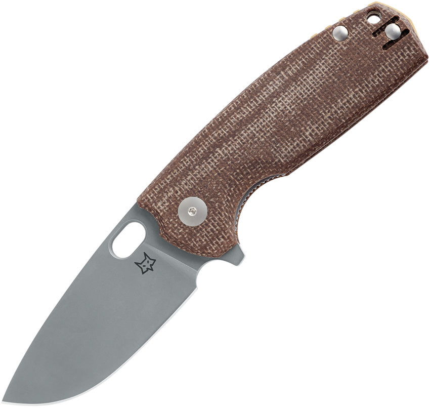 Fox Core Linerlock Brown Micarta