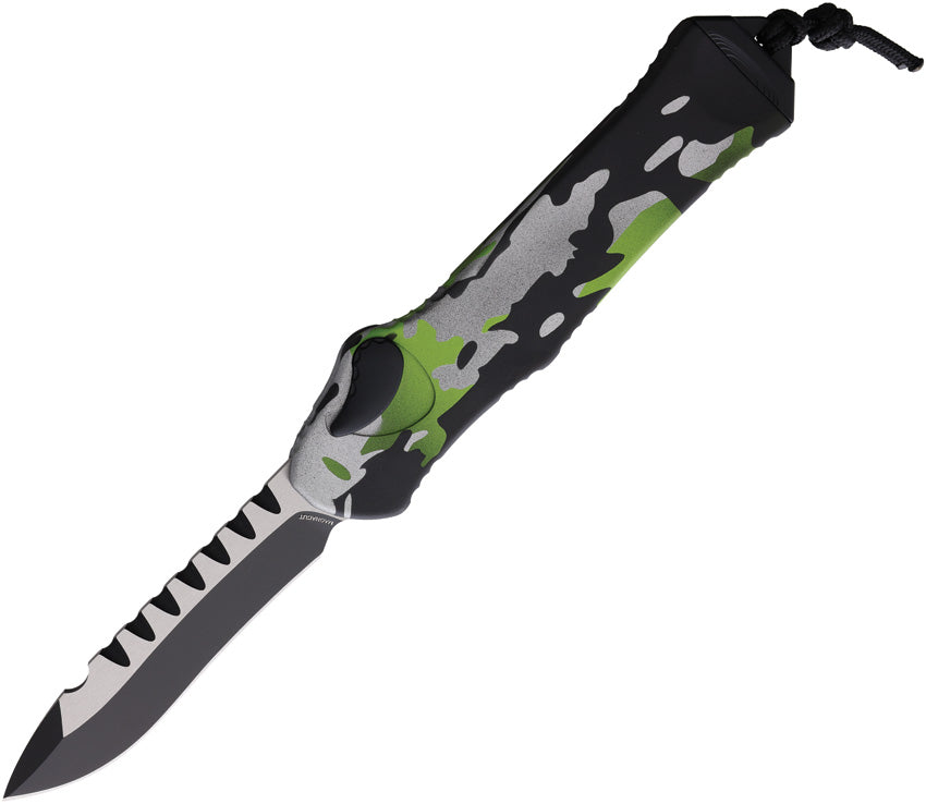 Heretic Knives Auto Hydra OTF Recurve Camo