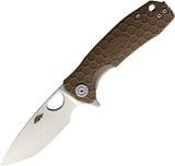 Honey Badger Knives Small Linerlock Tan