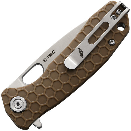 Honey Badger Knives Small Linerlock Tan