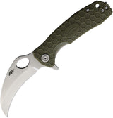 Honey Badger Knives Medium Claw Linerlock Grn