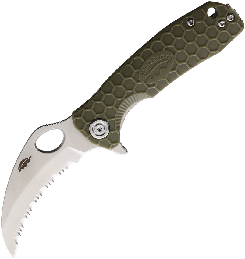 Honey Badger Knives Small Claw Linerlock Green