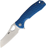 Honey Badger Knives Lg Warncleaver Linerlock Blue