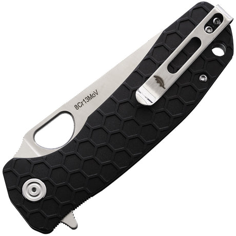 Honey Badger Knives Large Leaf Linerlock Black