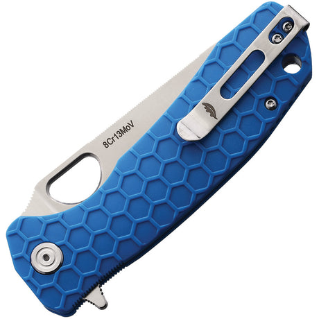 Honey Badger Knives Large Leaf Linerlock Blue