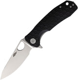 Honey Badger Knives Medium Leaf Linerlock Black