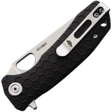 Honey Badger Knives Small Leaf Linerlock Black