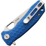 Honey Badger Knives Small Leaf Linerlock Blue