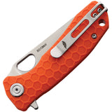 Honey Badger Knives Small Leaf Linerlock Orange