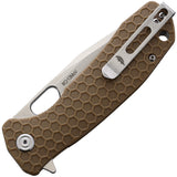 Honey Badger Knives Large Linerlock Tanto Tan