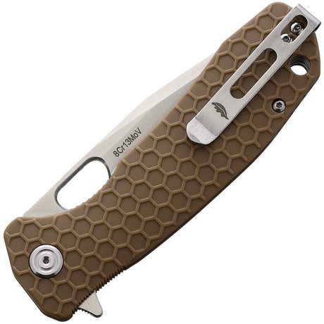 Honey Badger Knives Large Linerlock Tanto Tan