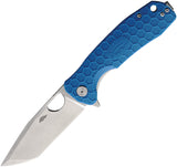 Honey Badger Knives Large Linerlock Tanto Blue