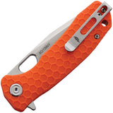 Honey Badger Knives Medium Linerlock Tanto Orange