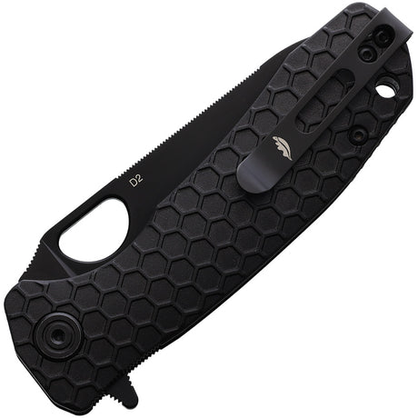 Honey Badger Knives Medium Leaf Linerlock Black