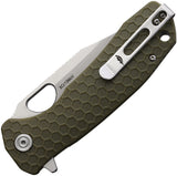 Honey Badger Knives Large Linerlock Clip Green