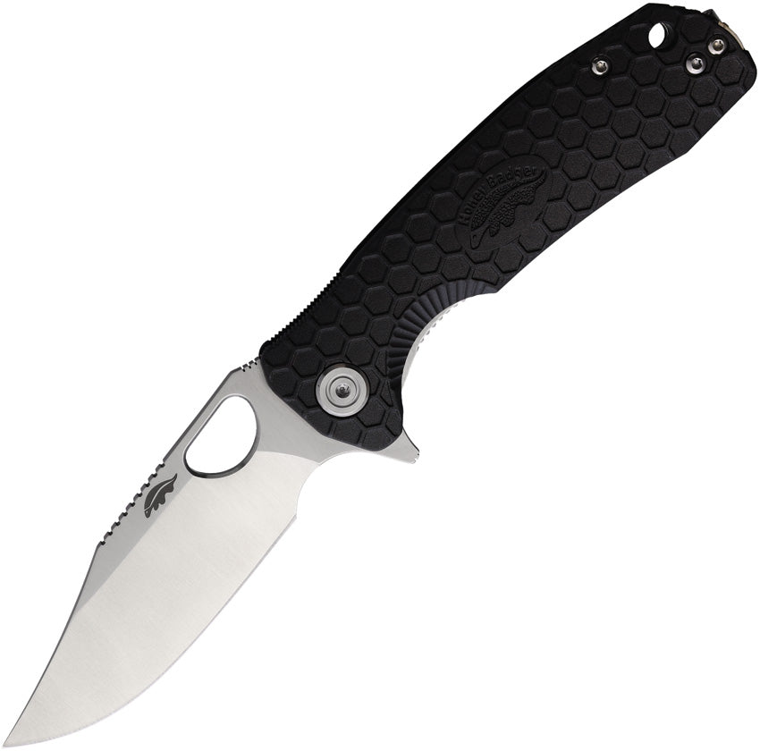 Honey Badger Knives Medium Linerlock Clip Black