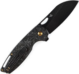 Kansept Knives Model 6 Framelock Shred CF