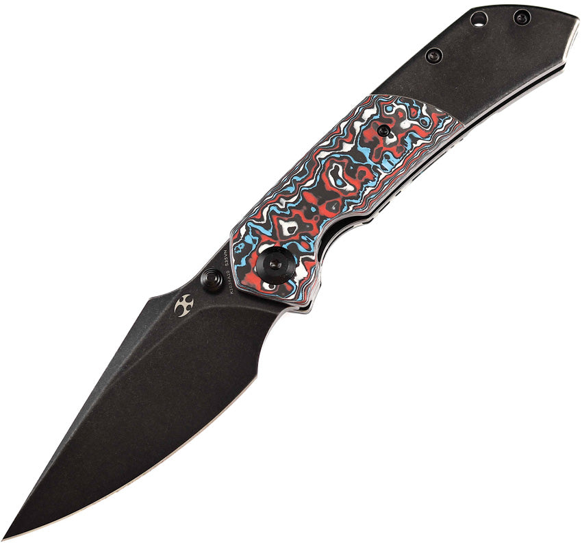 Kansept Knives Fenrir Linerlock Red/Blk CF