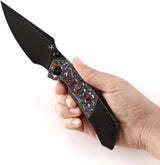 Kansept Knives Fenrir Linerlock Red/Blk CF