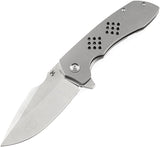 Kansept Knives Entity Framelock Gray