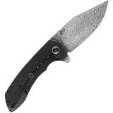 Kansept Knives Entity Framelock Damascus