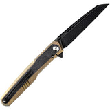 Kansept Knives Arcus Gold Framelock