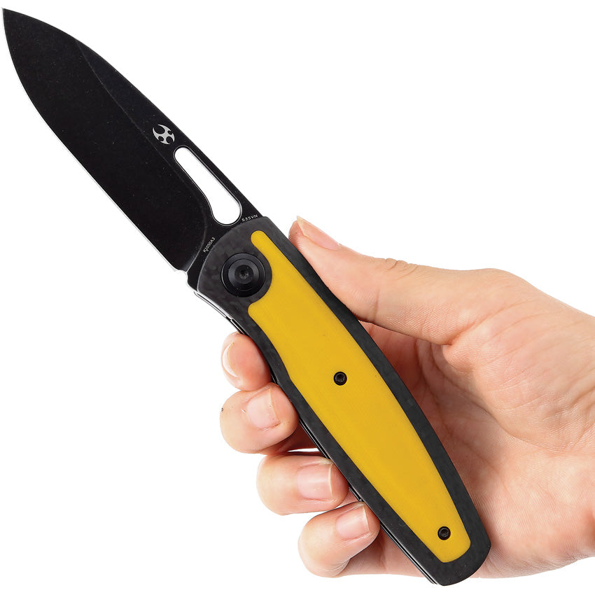 Kansept Knives Mato Linerlock CF/Yellow