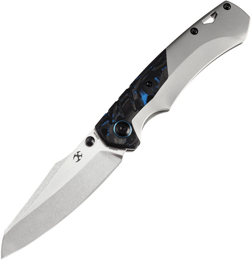 Kansept Knives Weim Framelock Blue CF