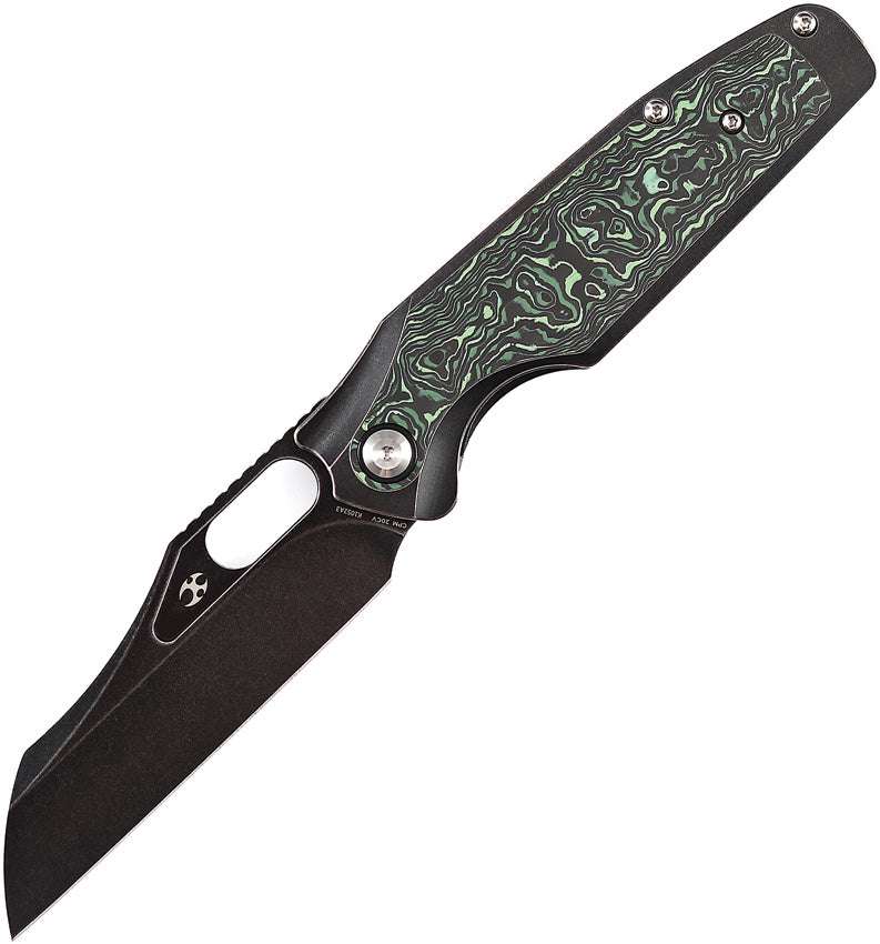 Kansept Knives Tuckamore Framelock Green CF