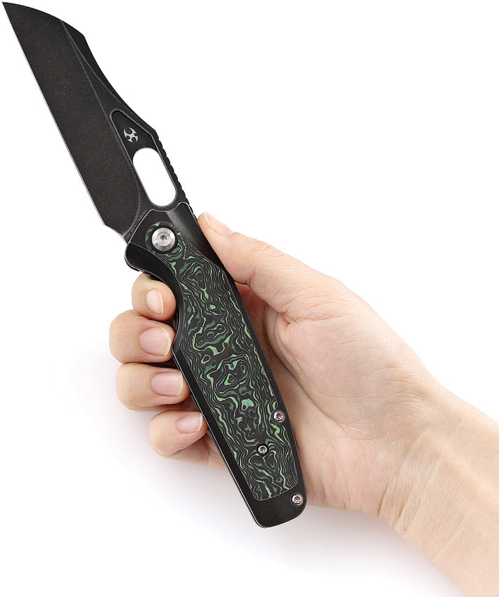 Kansept Knives Tuckamore Framelock Green CF