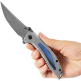 Kansept Knives Baku Linerlock Blk/Blue G10