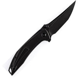 Kansept Knives Baku Linerlock Blk/White CF