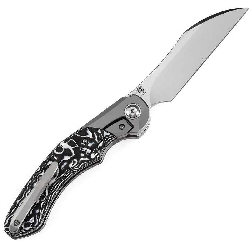 Kansept Knives Cosmos Framelock Wht/Blk CF