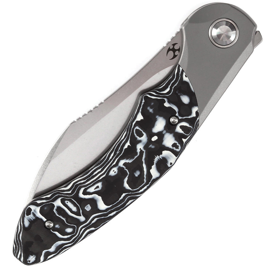 Kansept Knives Cosmos Framelock Wht/Blk CF