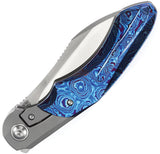 Kansept Knives Cosmos Framelock Timascus