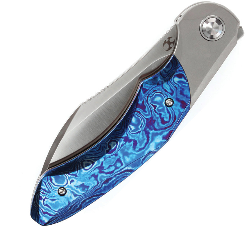 Kansept Knives Cosmos Framelock Timascus