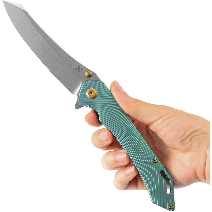 Kansept Knives Colibri Tech Framelock Green