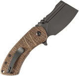 Kansept Knives M+ Korvid Linerlock Burlap Mic