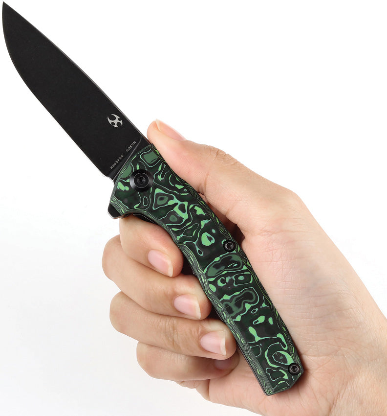 Kansept Knives AGI Framelock Green CF