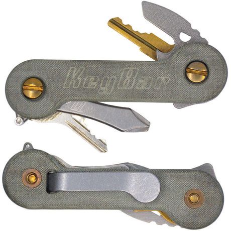 KeyBar KeyBar Green Linen Micarta